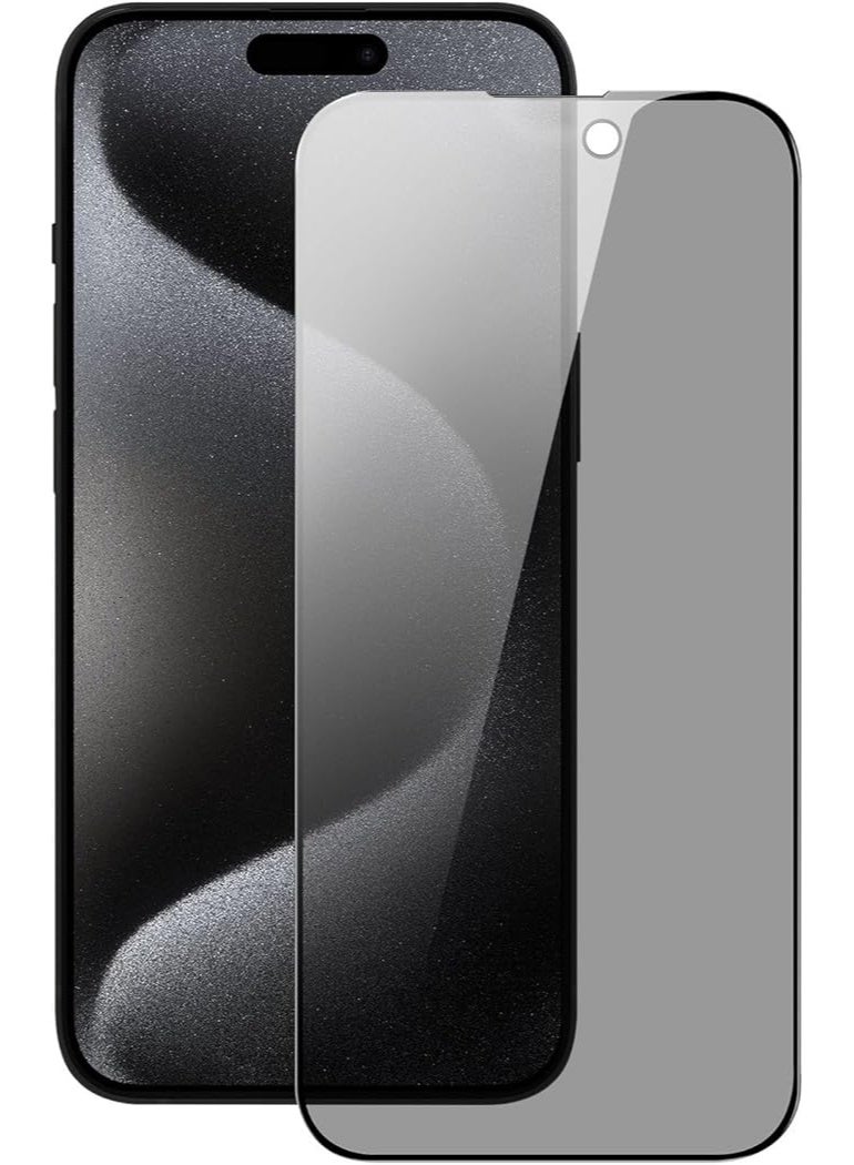 واقي شاشة زجاجي لحماية الخصوصية لهاتف آيفون 15 برو ماكس، مصنوع من الزجاج المقوى - Image 4